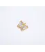acrylic gold butterfly charm