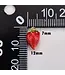 red enamel strawberry charm gold filled