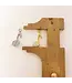 18K gold music note charm