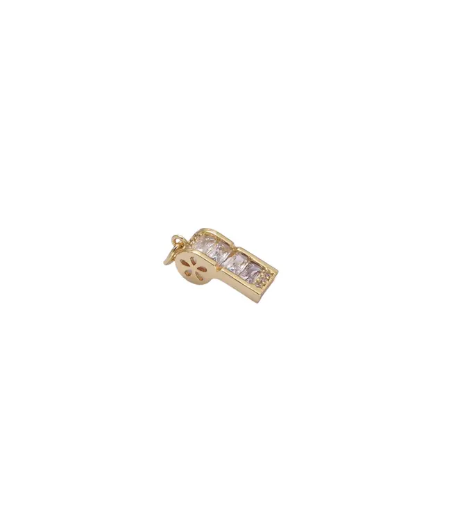 Gold Whistle Charm