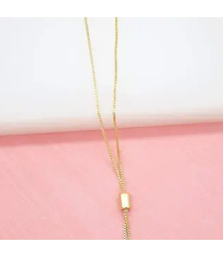 MIA Jewelry Adjustable Bolo Box Chain Neck