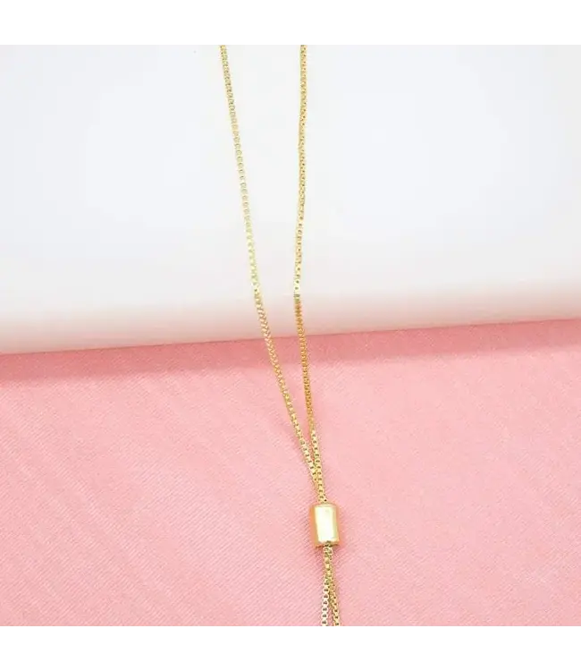 Adjustable Bolo Box Chain Neck