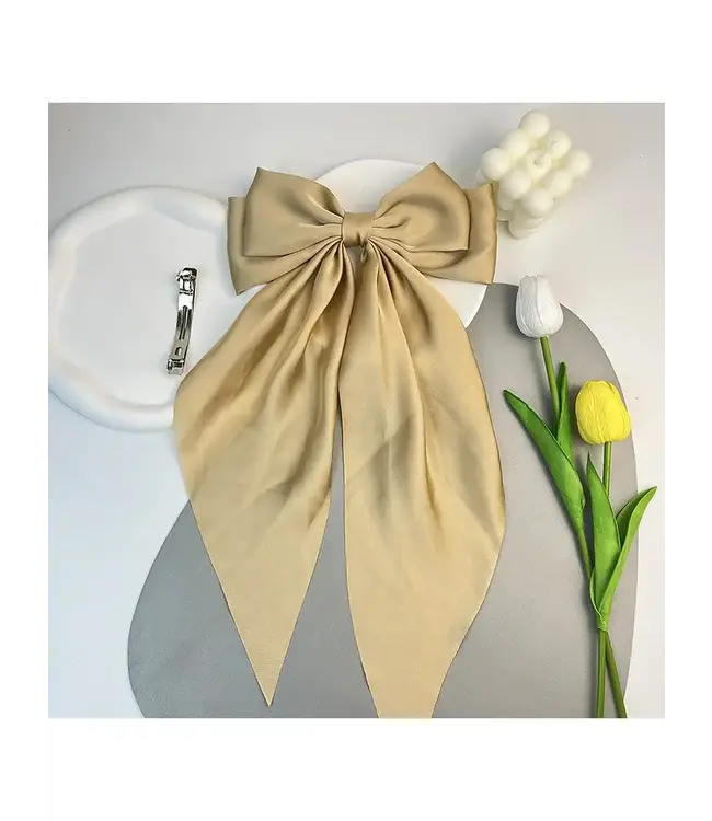 satin hair bow