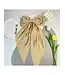 satin hair bow
