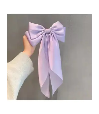 satin hair bow