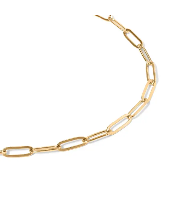4mm paperclip chain neck