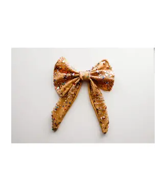 Baby Bird Boutique Gold Shimmer Bow
