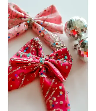 Baby Bird Boutique Hot Pink Sparkle Bow