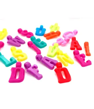 The Bead Bazaar Acrylic Colorful Letters