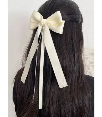 long tails satin bow