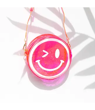 Bewaltz Jelly Handbag -Pink Winky Face