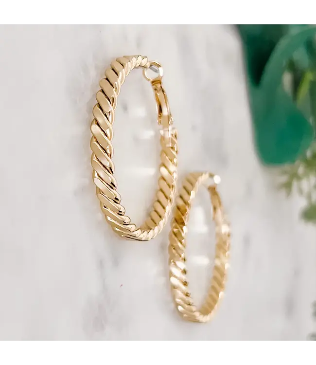 Gold earrings