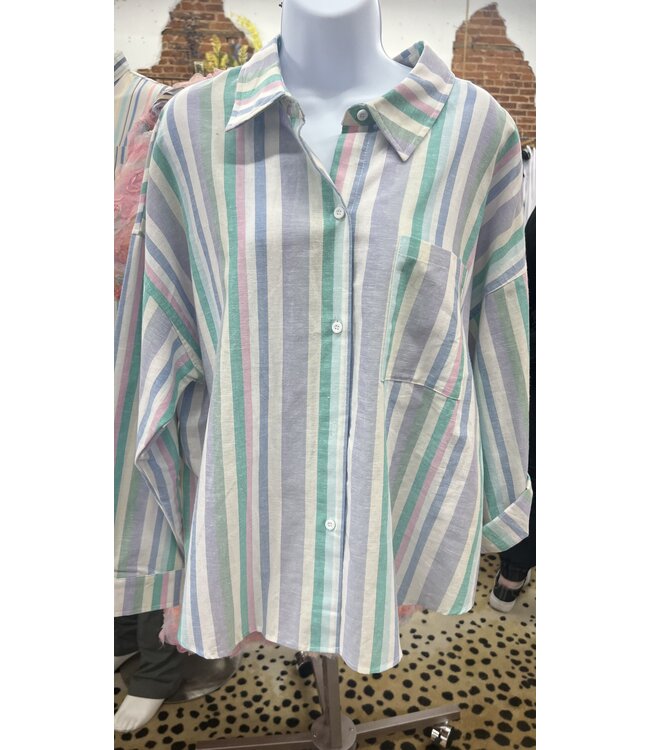 oversized long sleeve button up