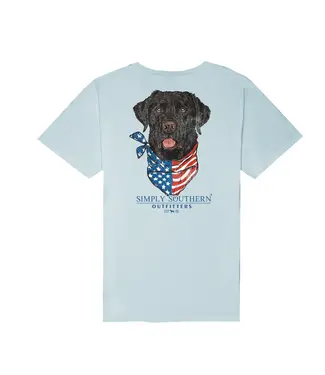 Simply Southern Youth dog USA t shirt