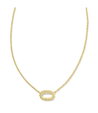 Kendra Scott ELISA Ridge Open Frame Short Pendant