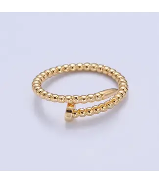 Aim Eternal Twisted Rope Adj Wrap Ring 14K gold filled