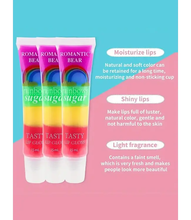 RAINBOW Multi Color Lip Gloss