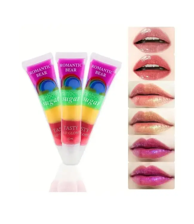 RAINBOW Multi Color Lip Gloss