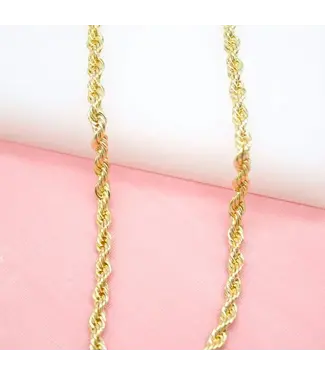 MIA Jewelry COCH210111 4mm Rope Chain 20"