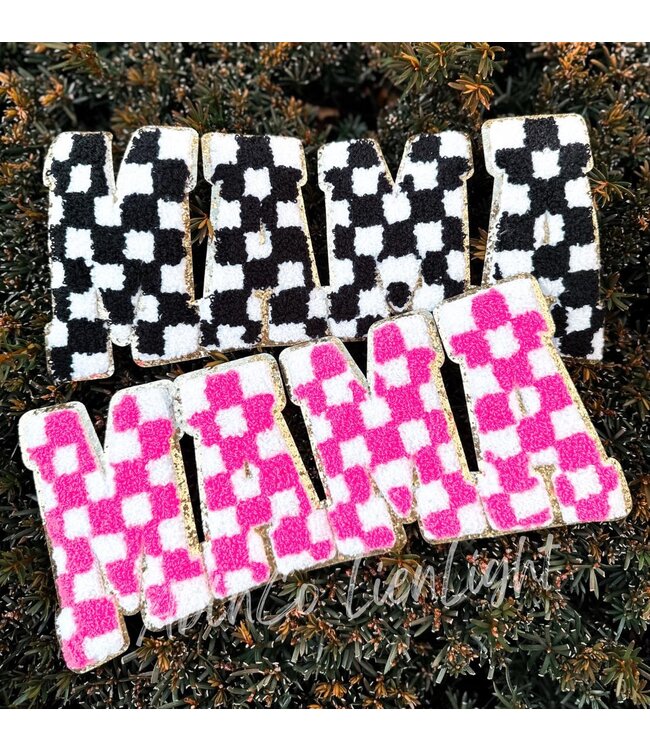 ABLN Preppy Checkered MAMA Patch