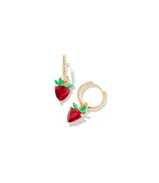 Kendra Scott Strawberry Huggie Earring