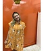 LIGHT ORANGE & WHITE FOOTBALL PLAYER GAUZE DRESS