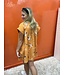 LIGHT ORANGE & WHITE FOOTBALL PLAYER GAUZE DRESS
