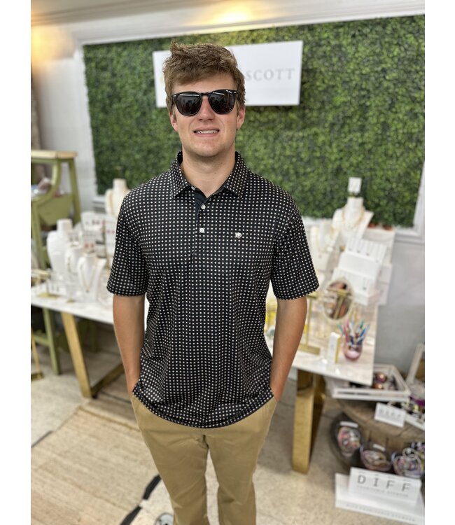 2169 S/S Polo Geo Print