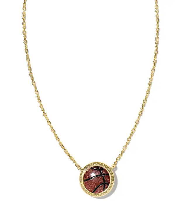 Basketball Short Pendant Necklace