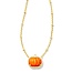 PUMPKIN SHORT PENDANT NECKLACE