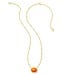 PUMPKIN SHORT PENDANT NECKLACE