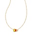 CANDY CORN SHORT PENDANT NECKLACE