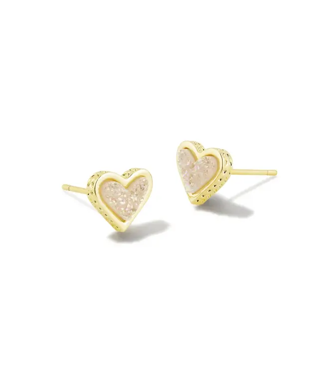 Framed Ari Heart Stud Earring