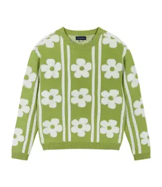 Andy & Evan Flower Sherpa Sweater