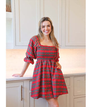 Simply Southern Holiday Plaid Dress