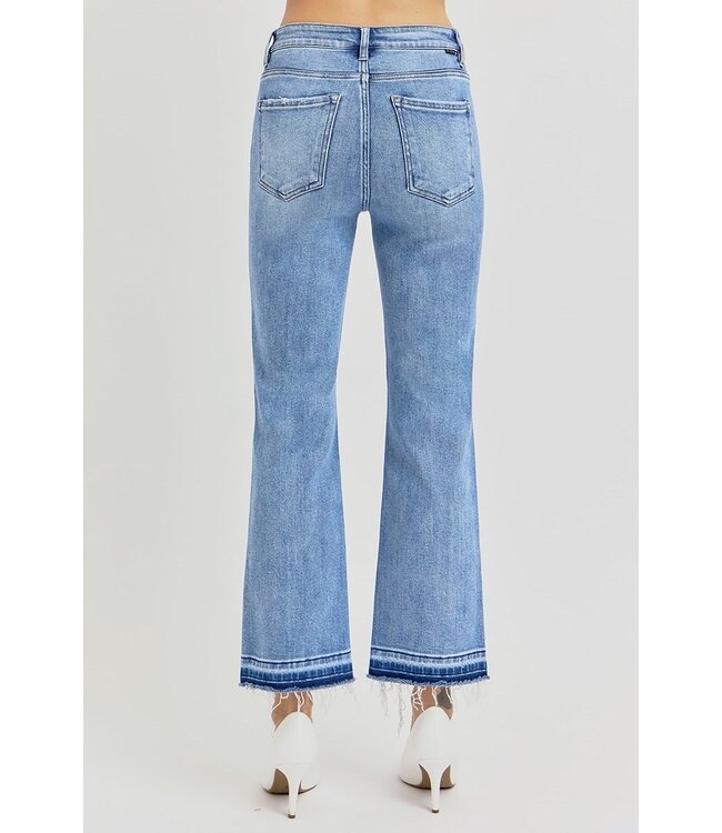 RDP5573 Hi Rise distressed straight jeans