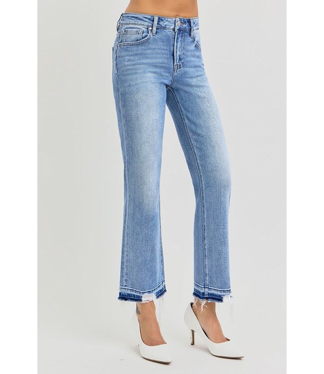 RDP5573 Hi Rise distressed straight jeans