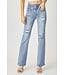 RDP5195 Hi Rise Button Straight Jeans