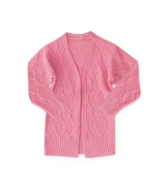 Cutie Patootie Pink Cable Knit Cardigan