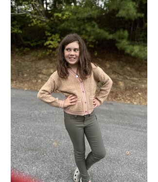 Heart and Arrow Drop Shoulder Cardigan