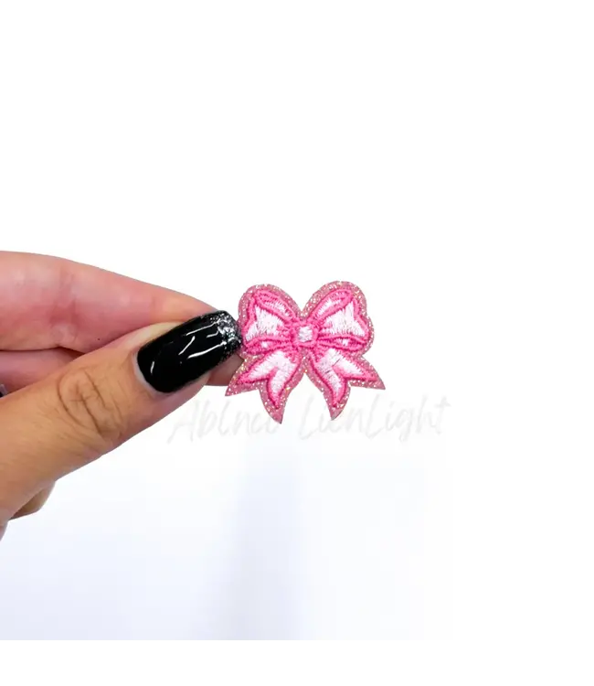 ABLN Dainty Bow Iron On Patch