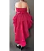 Poncho Blouse Skirt Multi Wearable, red