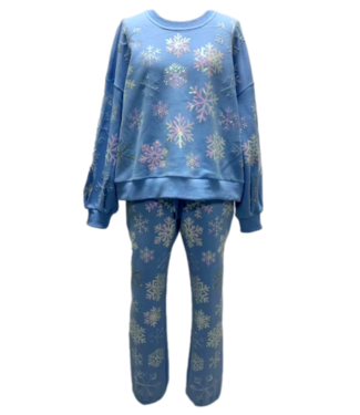 Queen of Sparkles Iridescent Snowflake Sweatshirt