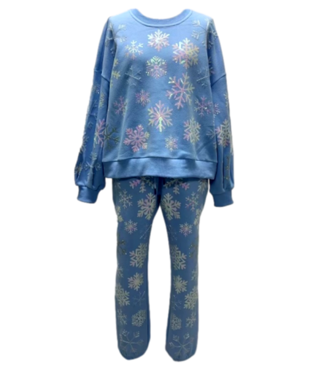 Iridescent Snowflake Sweatshirt