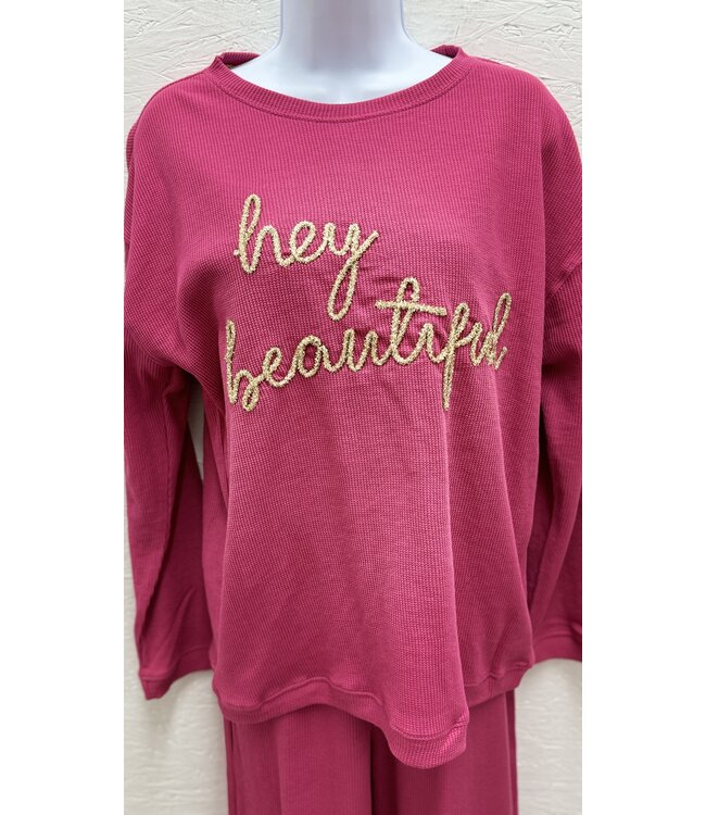 G051770873 Hey Beautiful Top