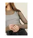 HF24E991 Fishnet Rhinestone Cover Up Top