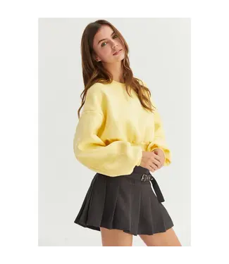 French Terry Cropped Sweatshirt