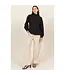HF24E628 Mock Neck Ribbed Sweater