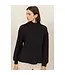 HF24E628 Mock Neck Ribbed Sweater