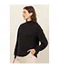 HF24E628 Mock Neck Ribbed Sweater